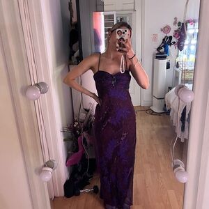Elegant Purple Evening Gown
